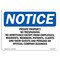 Signmission OSHA Notice Sign, 7" Height, 10" Width, Private Property No Trespassing Do Not Go Sign, Landscape OS-NS-D-710-L-17844 - alternate 1